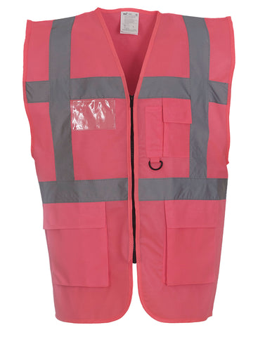 Hi-Vis Executive Waistcoat - Pink