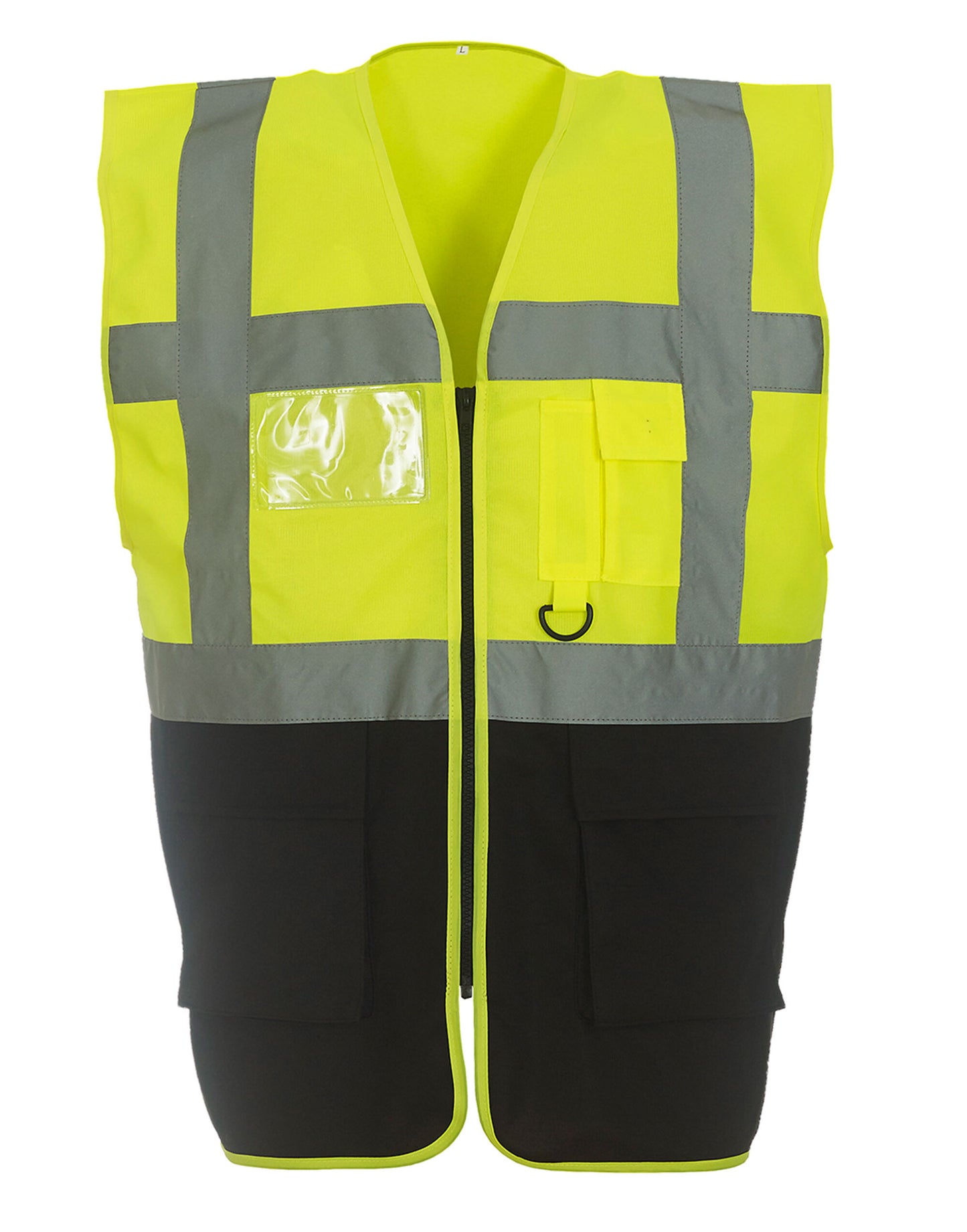 Hi-Vis Executive Waistcoat - Hi Vis Yellow/Black