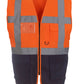 Hi-Vis Executive Waistcoat - Orange/Navy