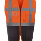 Hi-Vis Executive Waistcoat - Orange/Black