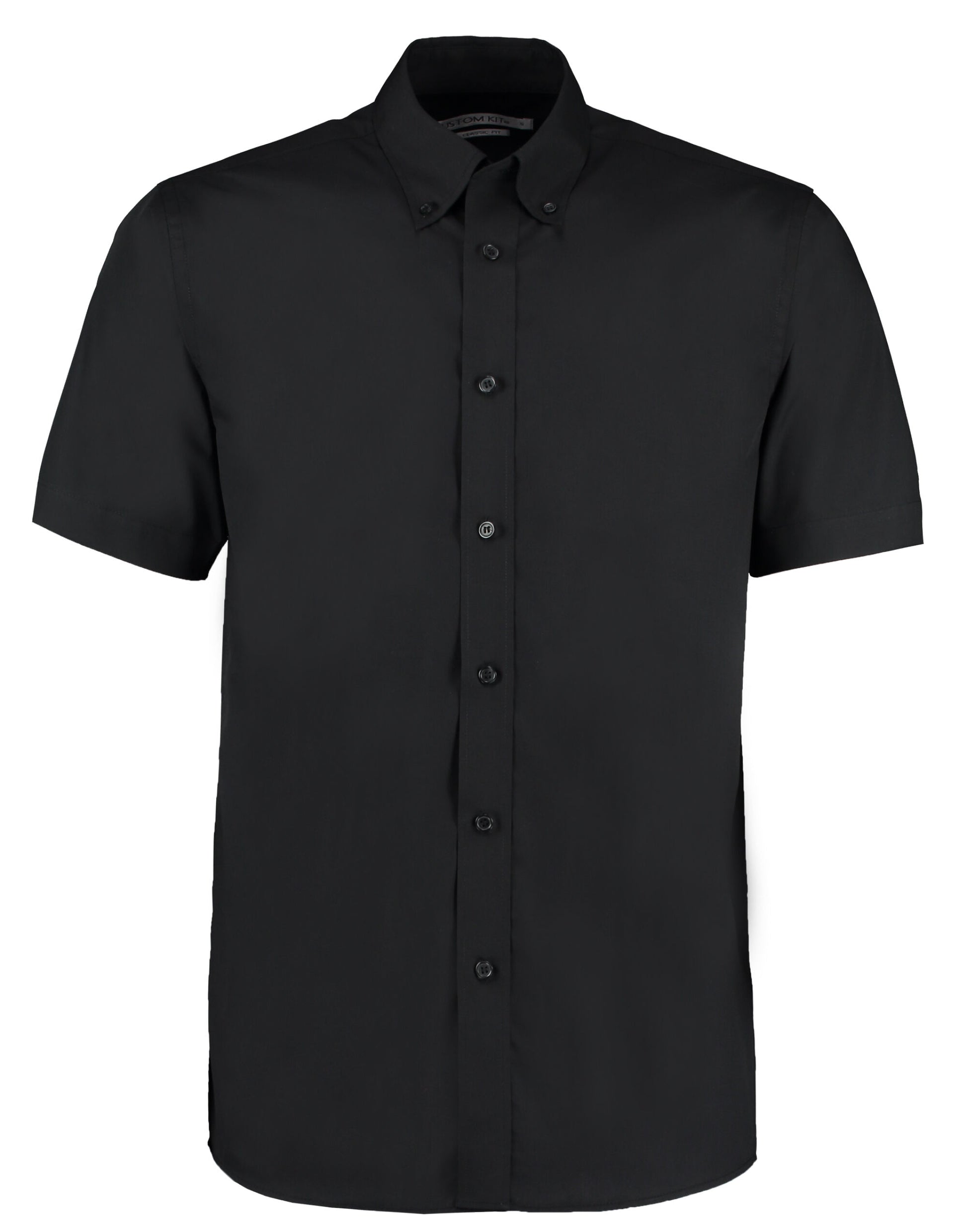 Classic Fit Short Sleeve Workforce Shirt - Black