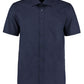 Classic Fit Short Sleeve Business Shirt - Dark Navy