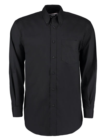 Classic Fit Long Sleeve Premium Oxford Shirt - Black