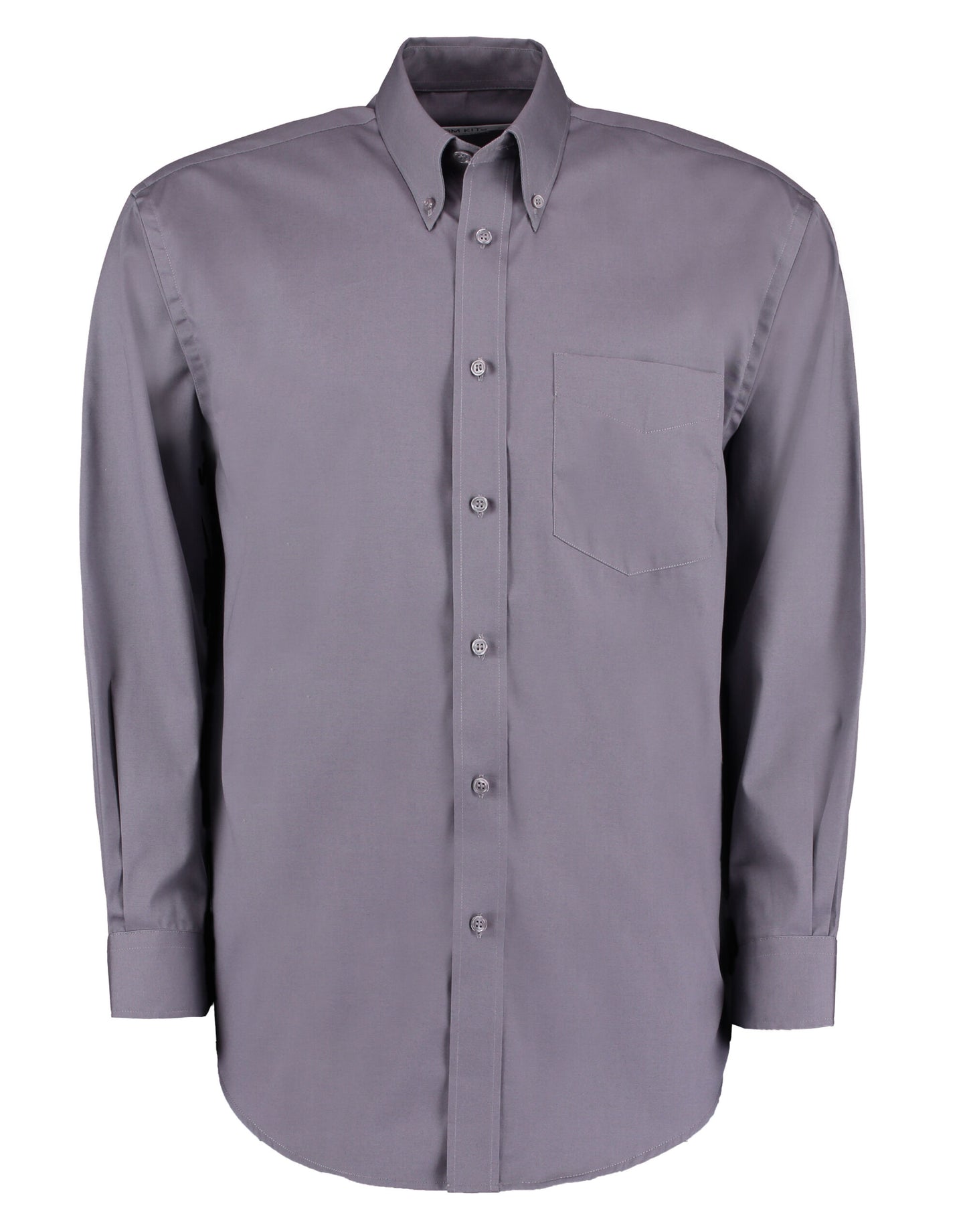 Classic Fit Long Sleeve Premium Oxford Shirt - Charcoal