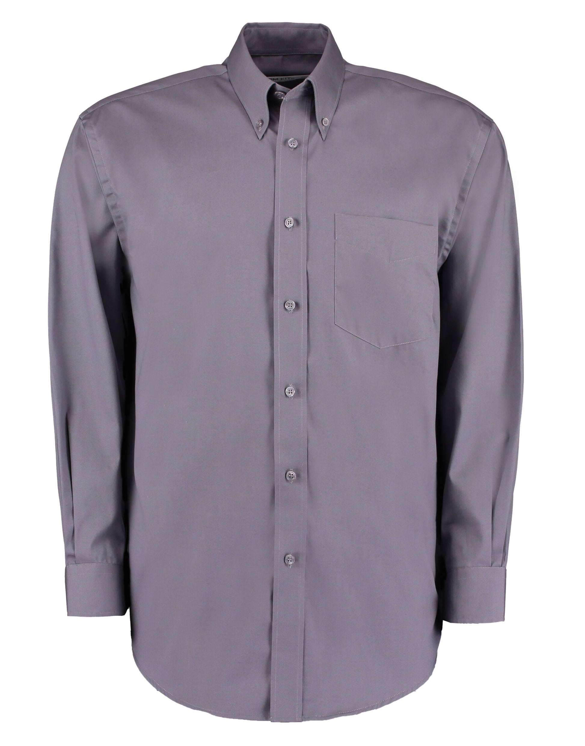 Classic Fit Long Sleeve Premium Oxford Shirt - Charcoal
