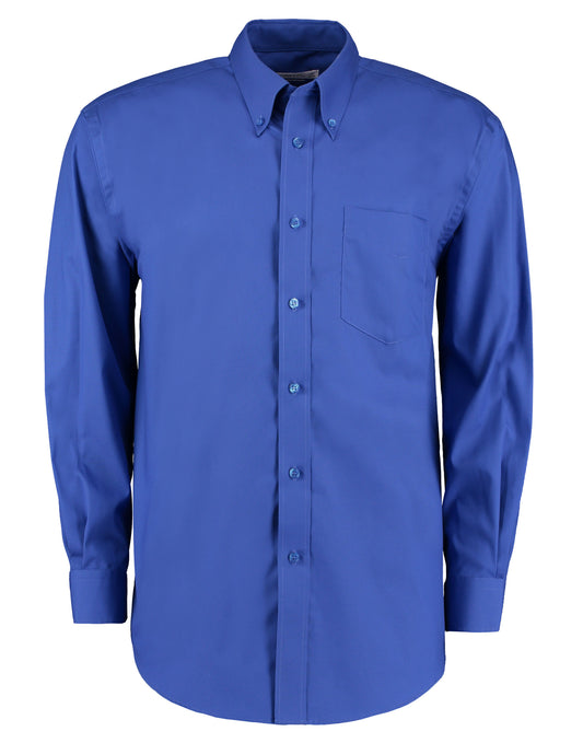 Classic Fit Long Sleeve Premium Oxford Shirt - Royal Blue