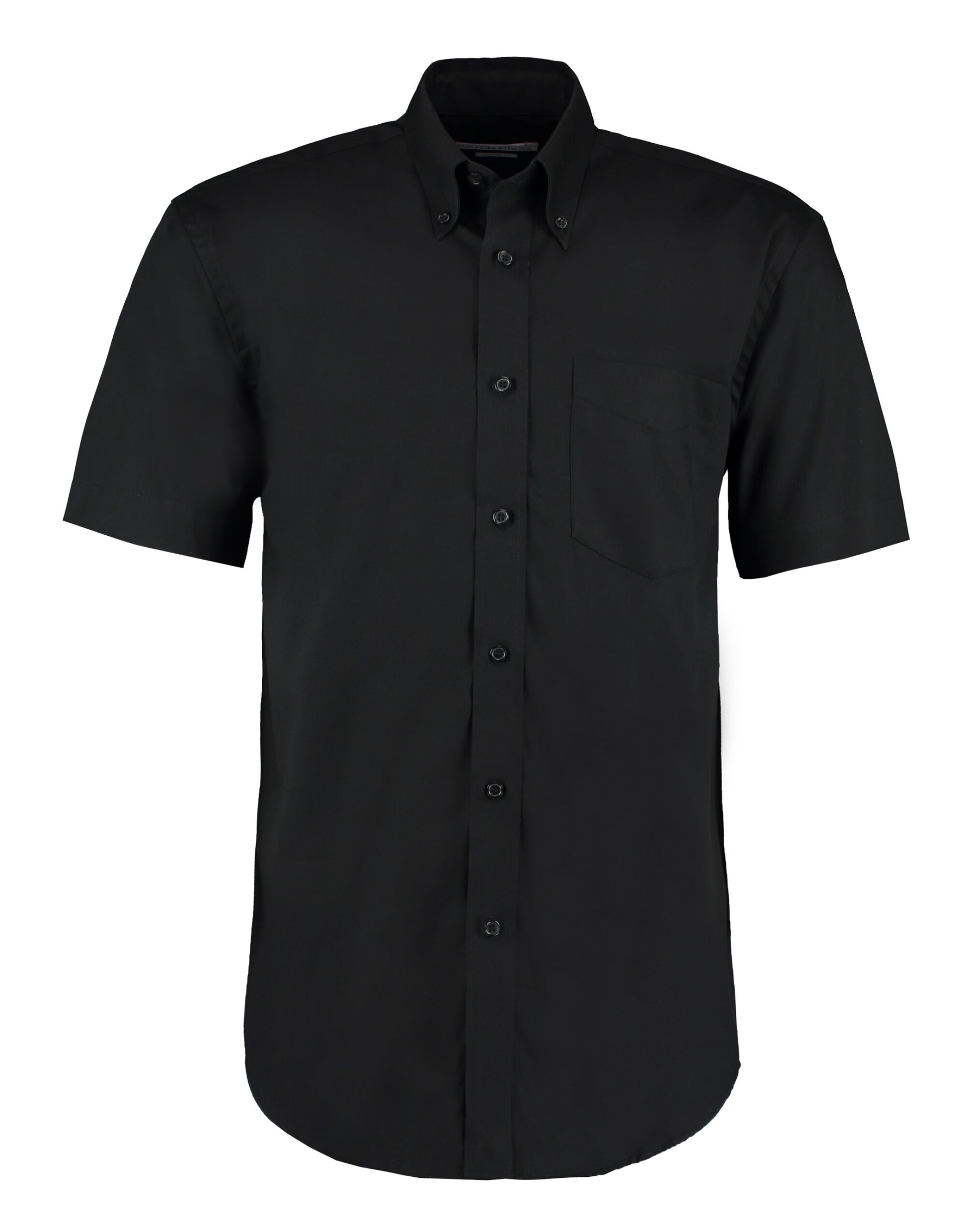 Classic Fit Short Sleeve Premium Oxford Shirt - Black