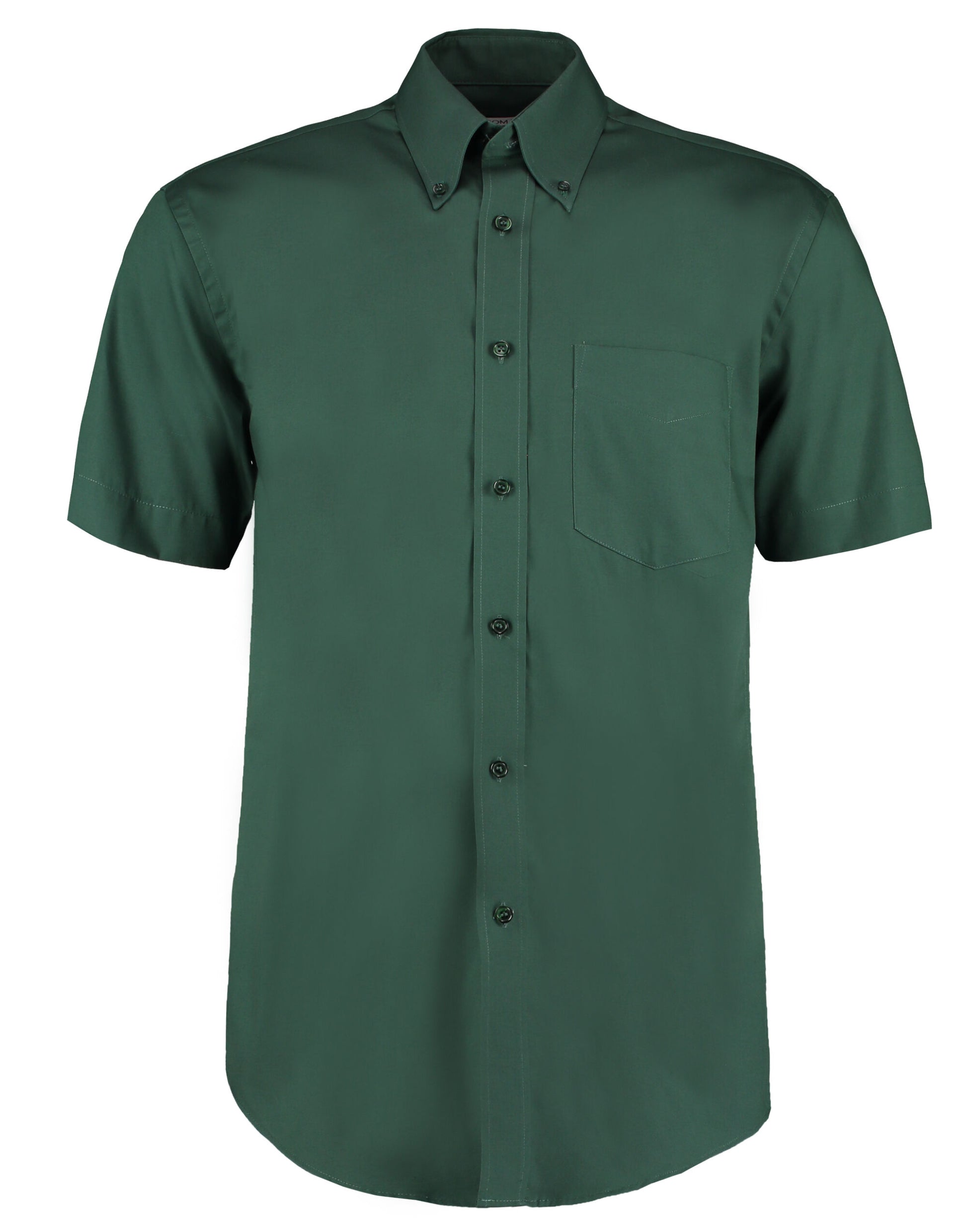 Classic Fit Short Sleeve Premium Oxford Shirt - Bottle Green
