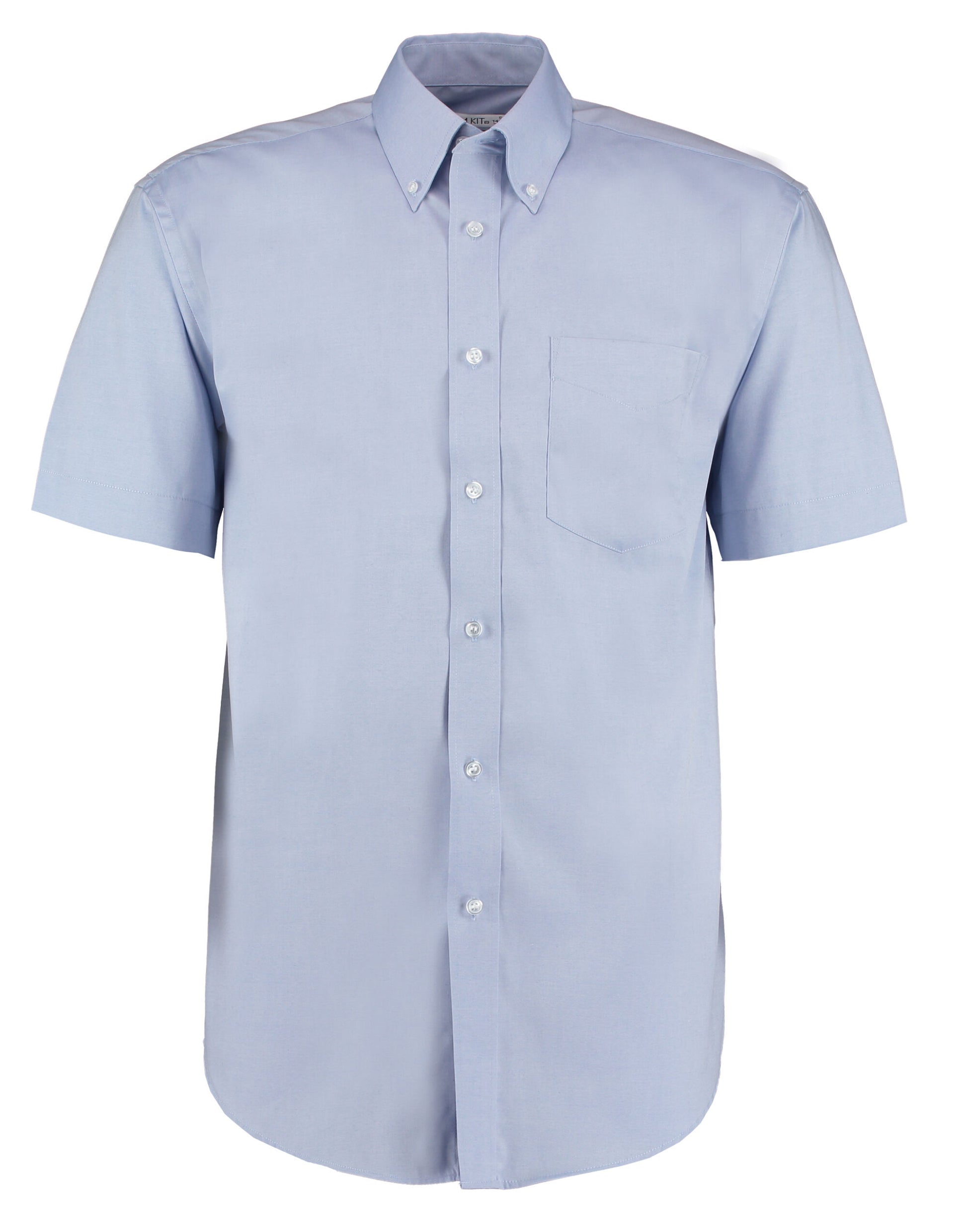 Classic Fit Short Sleeve Premium Oxford Shirt - Light Blue