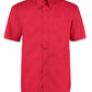 Classic Fit Short Sleeve Premium Oxford Shirt - Red