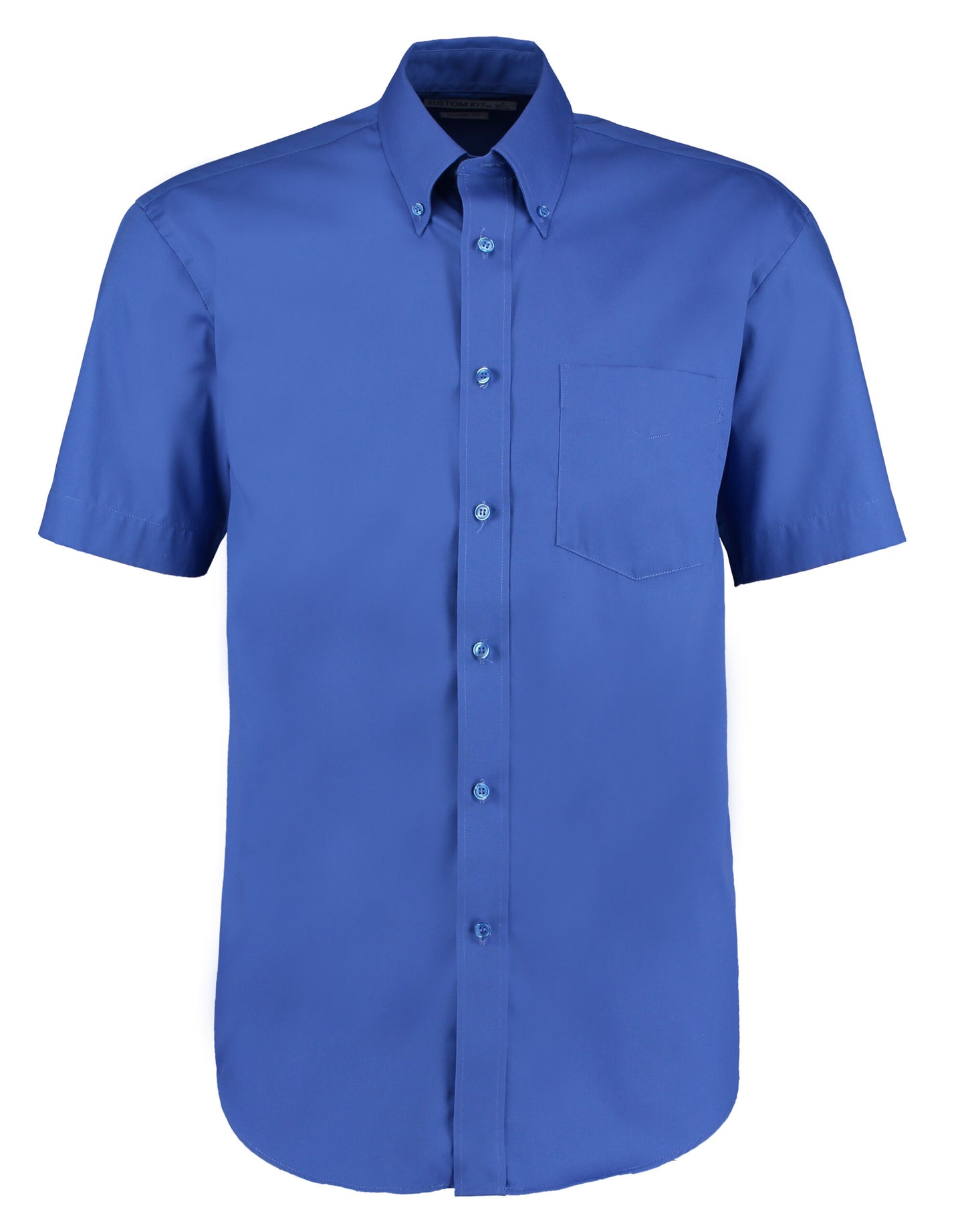 Classic Fit Short Sleeve Premium Oxford Shirt - Royal Blue