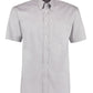 Classic Fit Short Sleeve Premium Oxford Shirt - Silver Grey
