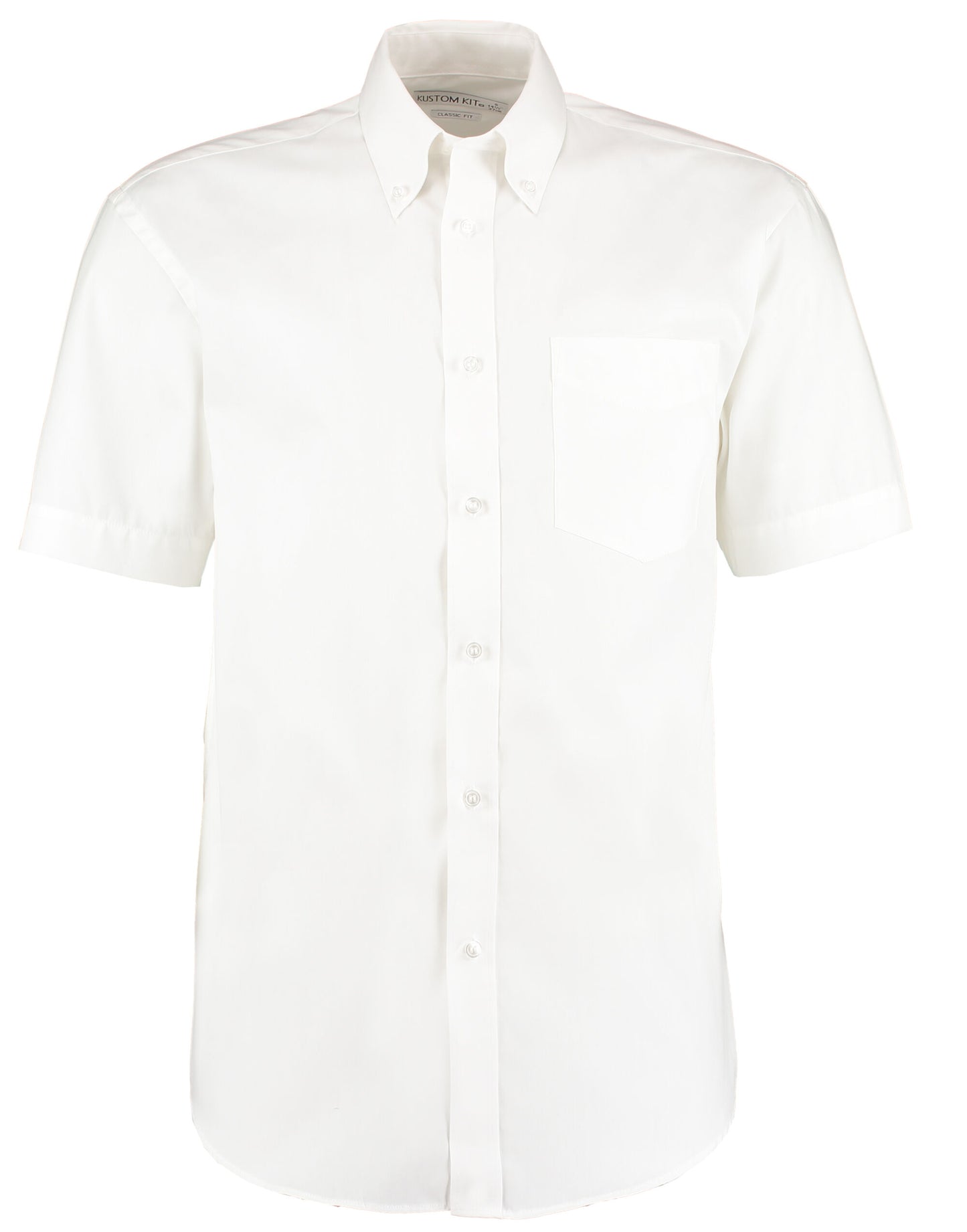Classic Fit Short Sleeve Premium Oxford Shirt - White
