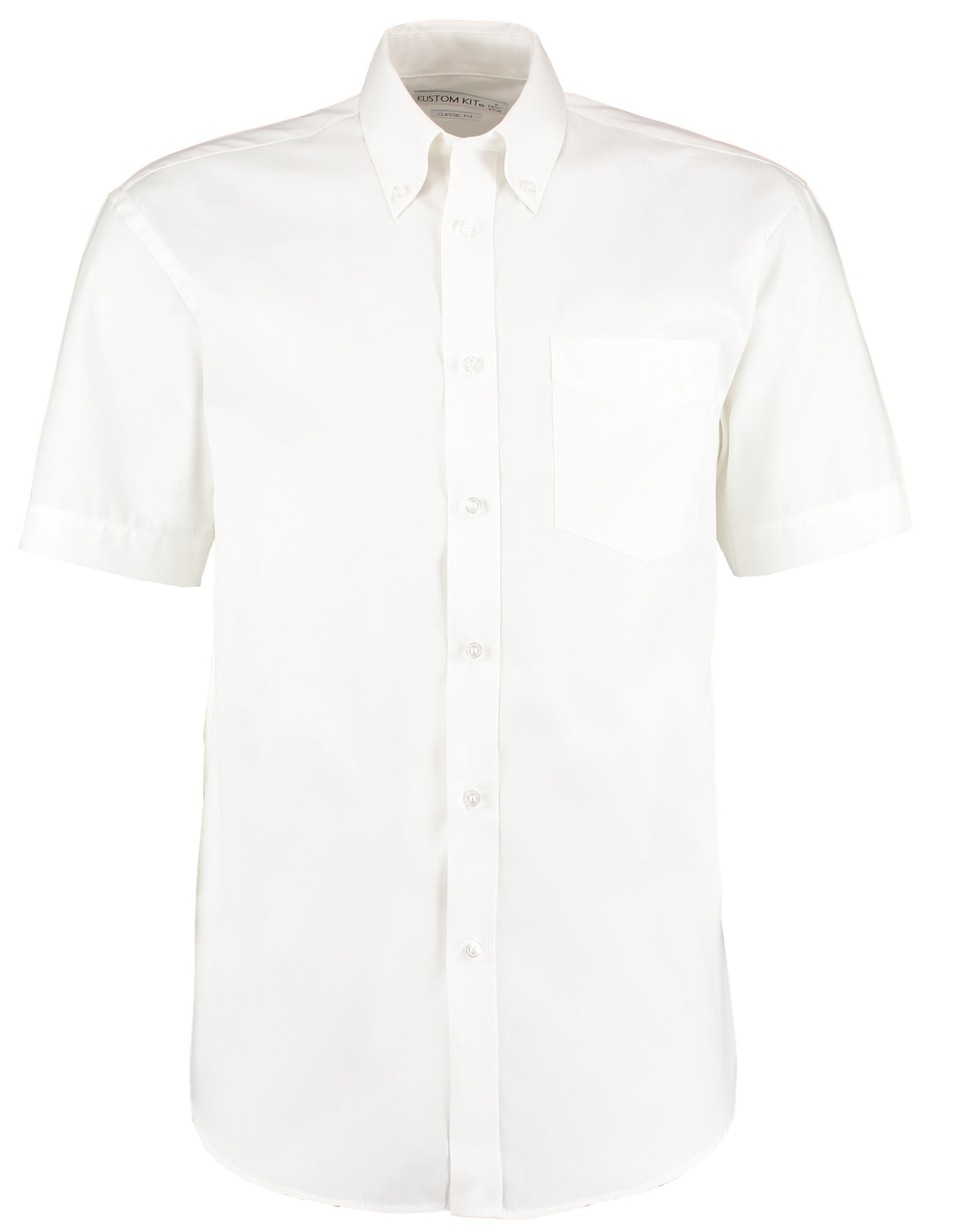 Classic Fit Short Sleeve Premium Oxford Shirt - White