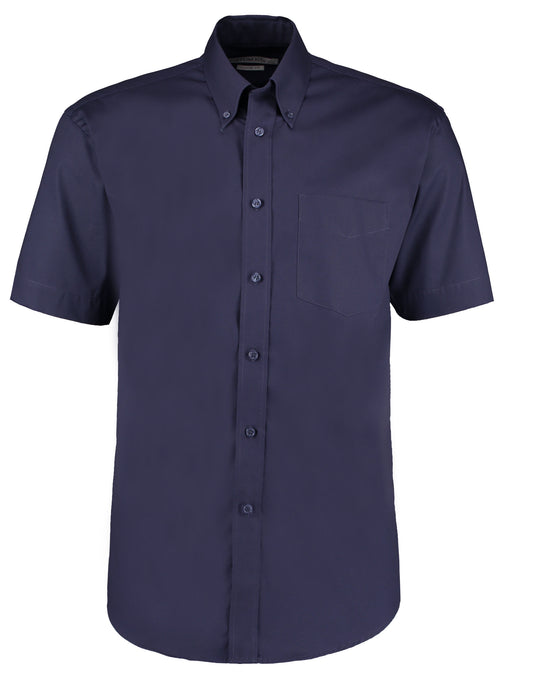 Classic Fit Short Sleeve Premium Oxford Shirt - Midnight Navy