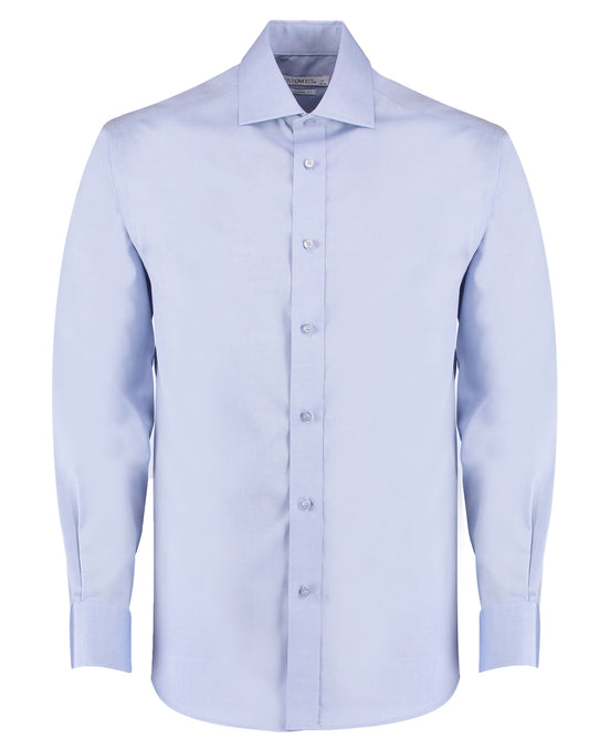 Classic Fit Long Sleeve Cutaway Collar Premium Oxford Shirt - Light Blue