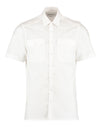 Tailored Fit Short Sleeved Pilot Shirt - White