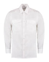 Tailored Fit Long Sleeved Pilot Shirt - White