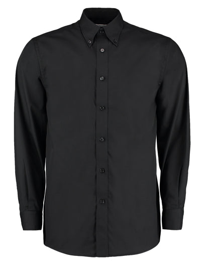 Classic Fit Long Sleeve Workforce Shirt - Black