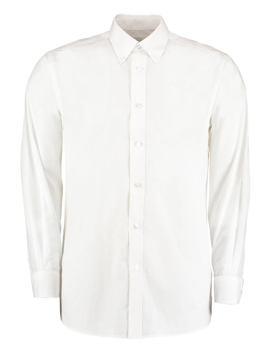 Classic Fit Long Sleeve Workforce Shirt - White