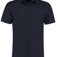 Tailored Fit Short Sleeve Poplin Shirt - Dark Navy
