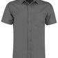 Tailored Fit Short Sleeve Poplin Shirt - Graphite