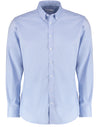 Slim Fit Long Sleeve Stretch Oxford Shirt - Light Blue