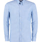 Slim Fit Long Sleeve Workwear Oxford Shirt - Light Blue