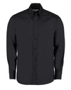 Tailored Fit Long Sleeve Premium Oxford Shirt - Black