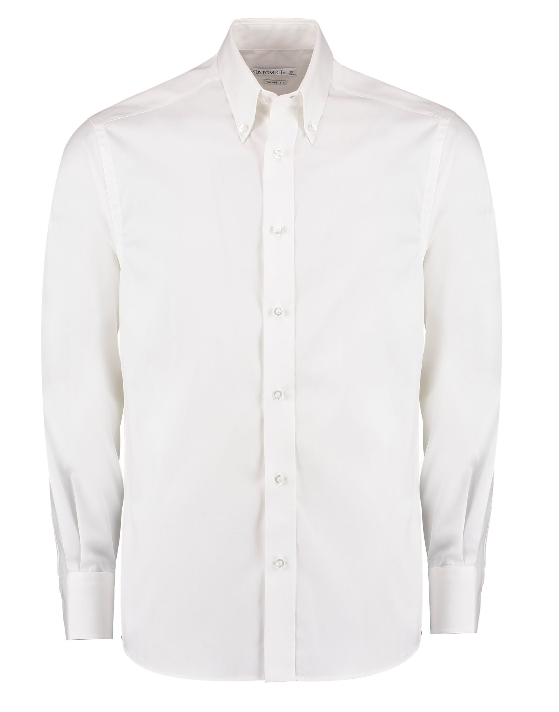 Tailored Fit Long Sleeve Premium Oxford Shirt - White