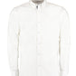 Tailored Fit Long Sleeve Premium Contrast Oxford Button Down Collar Shirt - White/Navy