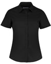 Tailored Fit Short Sleeve Poplin Shirt - Black