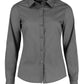 Tailored Long Sleeve Poplin Shirt - Graphite