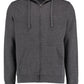 Regular Fit Superwash® 60 Zipped Hoodie - Dark Grey Marl