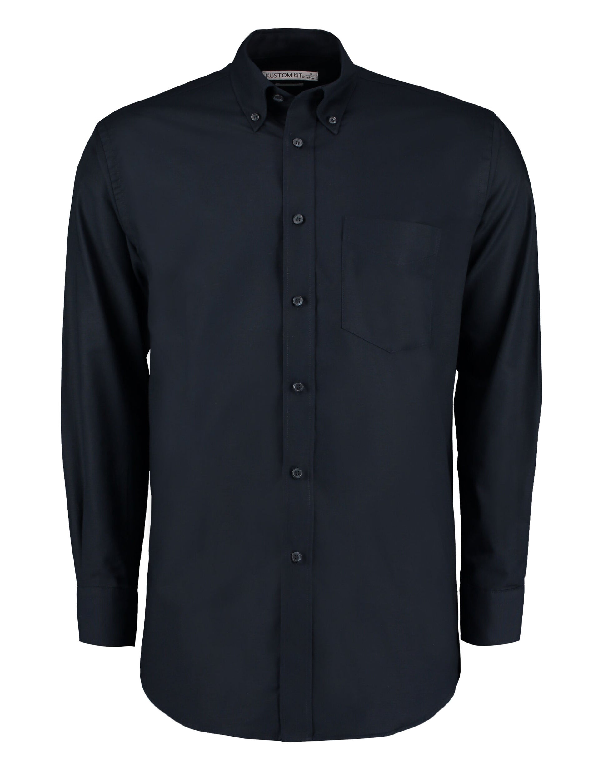 Classic Fit Long Sleeve Workwear Oxford Shirt - French Navy