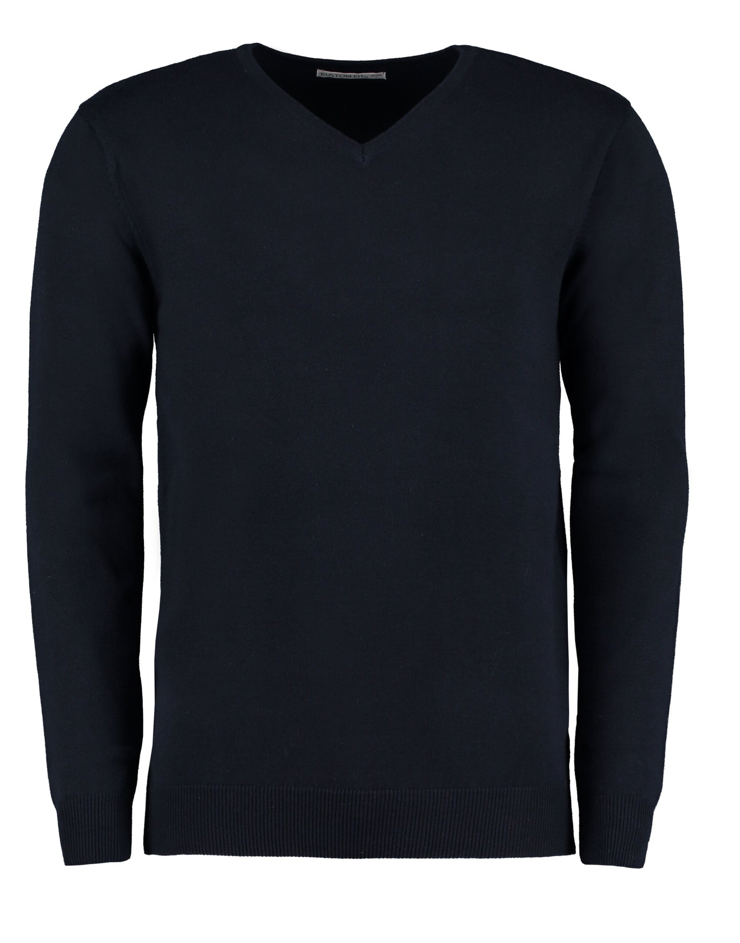 Regular Fit Arundel Long Sleeve V-Neck Sweater - Navy