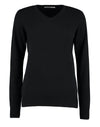 Regular Fit Arundel Long Sleeve V-Neck Sweater - Black