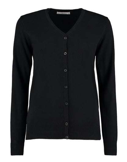Regular Fit Arundel V-Neck Cardigan - Black