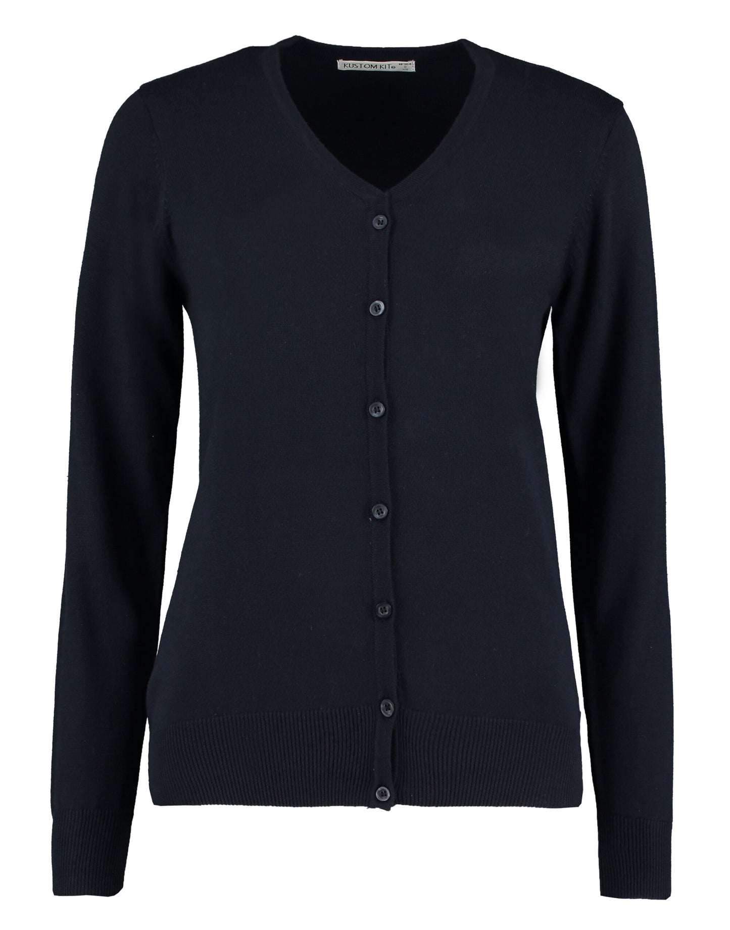 Regular Fit Arundel V-Neck Cardigan - Navy