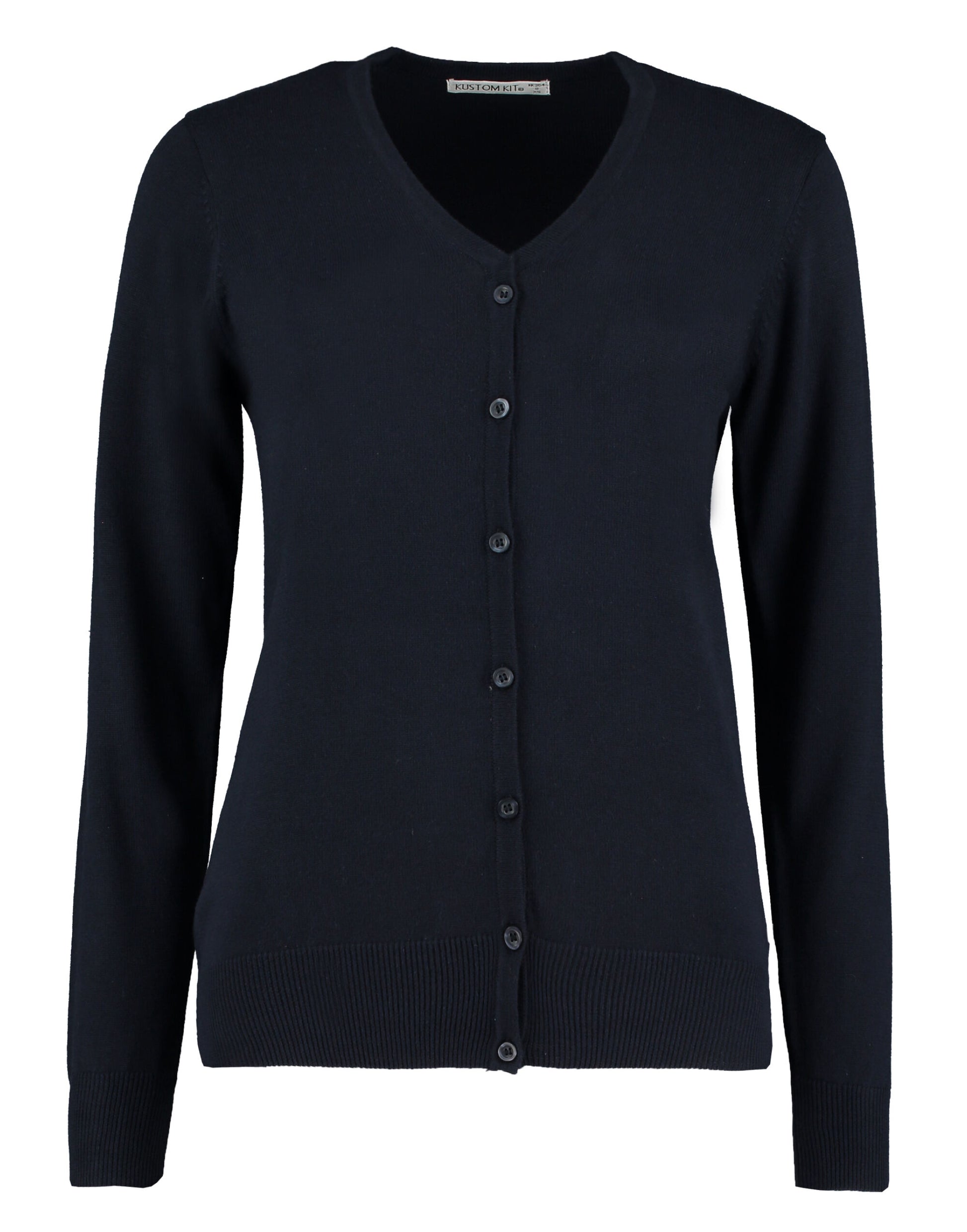 Regular Fit Arundel V-Neck Cardigan - Navy