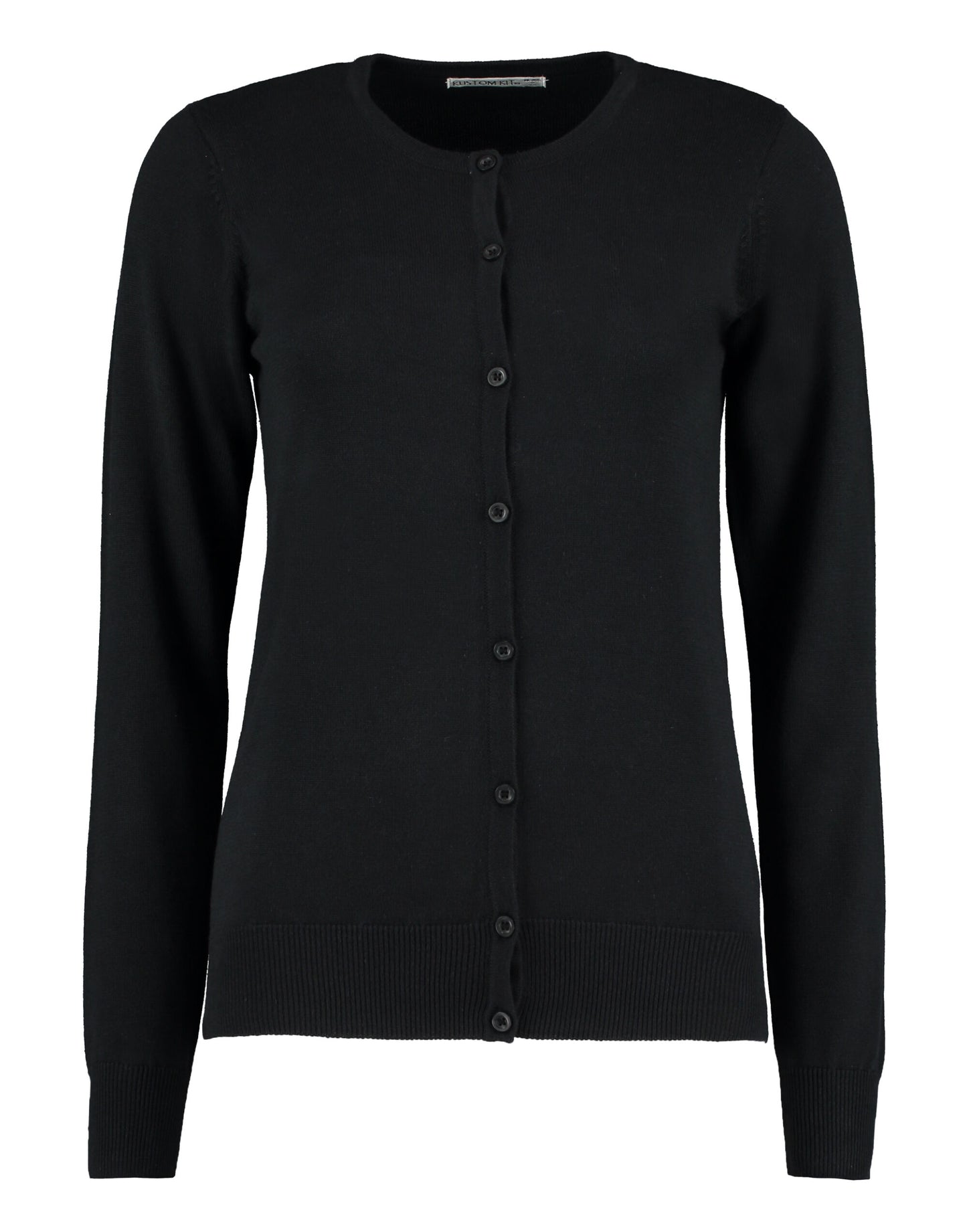 Regular Fit Arundel Crew Neck Cardigan - Black