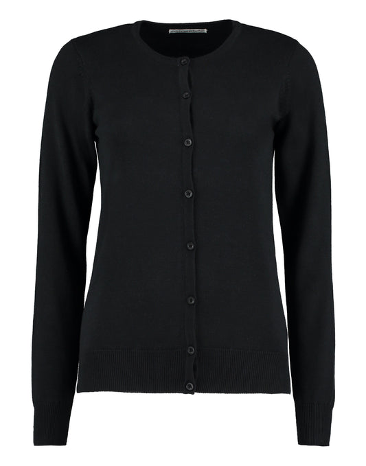 Regular Fit Arundel Crew Neck Cardigan - Black