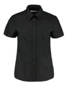 Tailored Fit Short Sleeve Workwear Oxford Shirt - Black