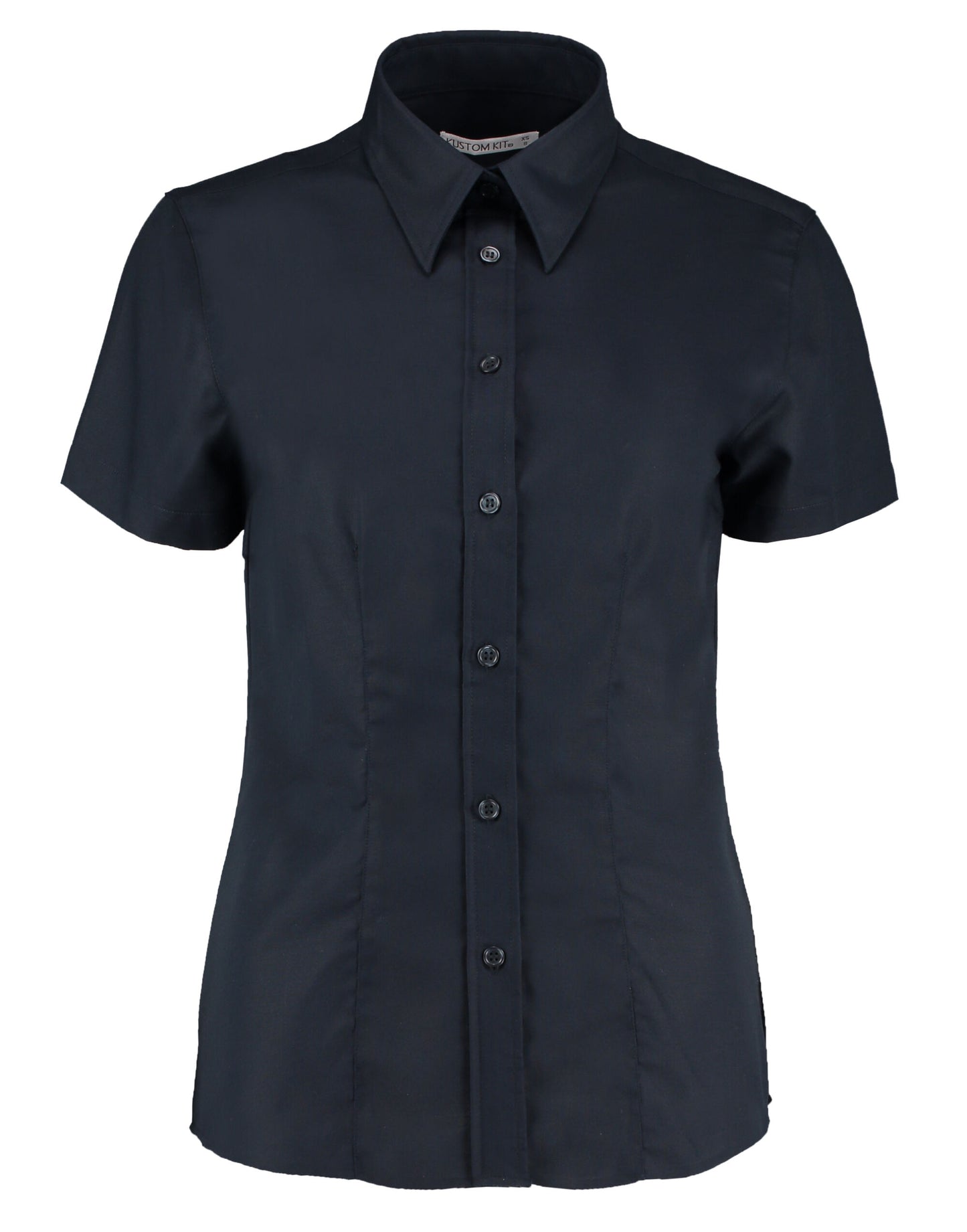 Tailored Fit Short Sleeve Workwear Oxford Shirt - French Navy