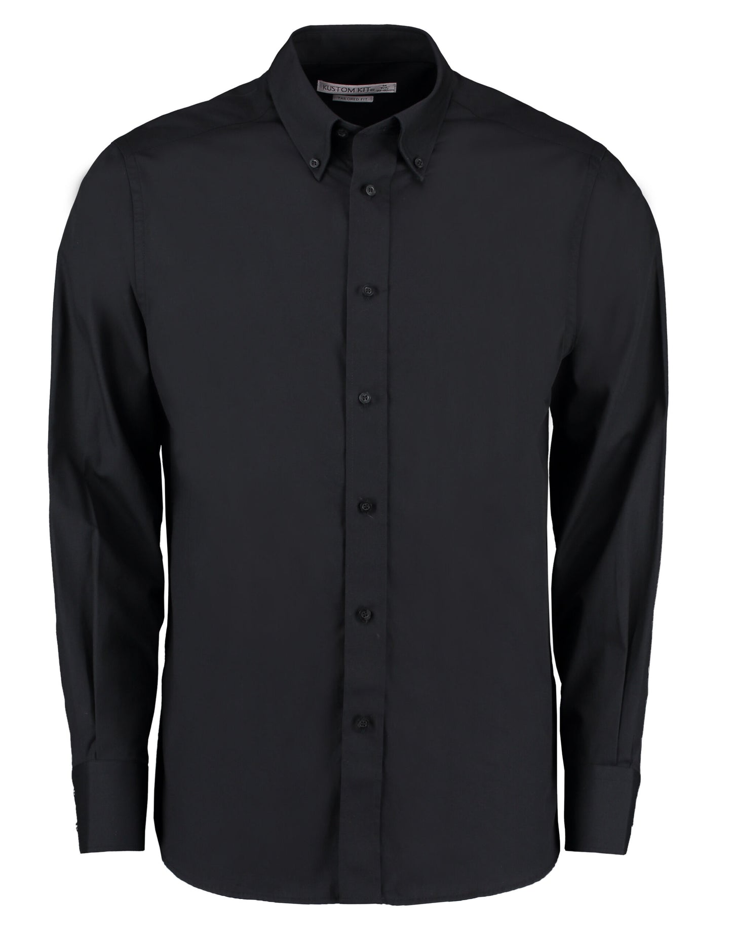Tailored Fit Long Sleeve City Shirt - Black