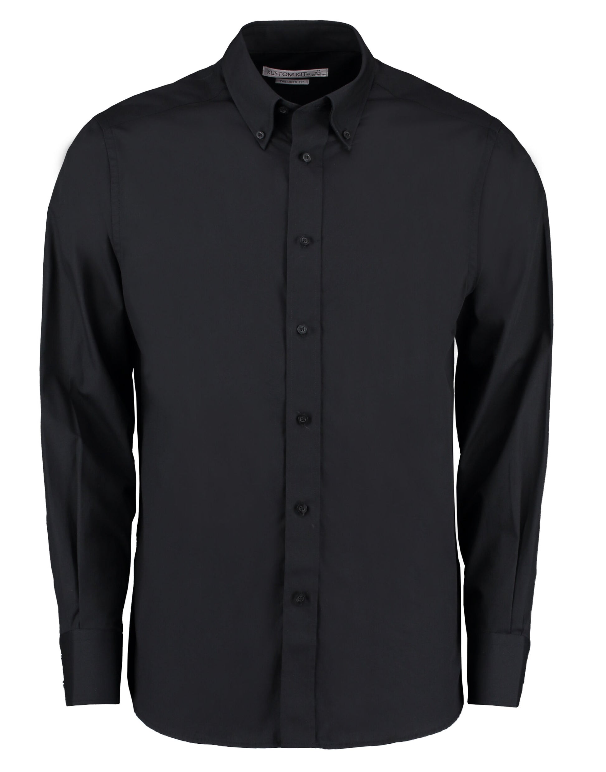 Tailored Fit Long Sleeve City Shirt - Black