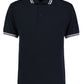 Classic Fit Tipped Collar Polo - Navy/White