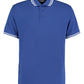Classic Fit Tipped Collar Polo - Royal/White