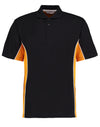 Classic Fit Track Polo - Black/Gold/White