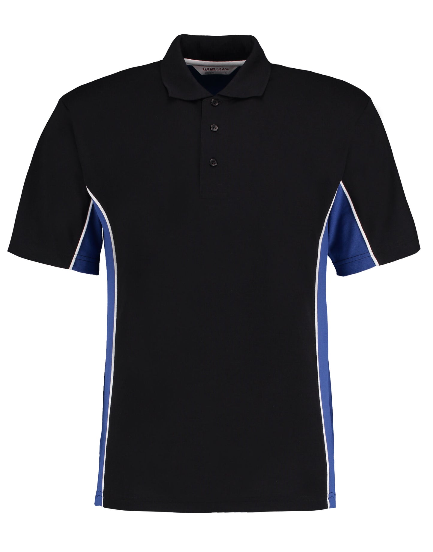 Classic Fit Track Polo - Black/Royal/White